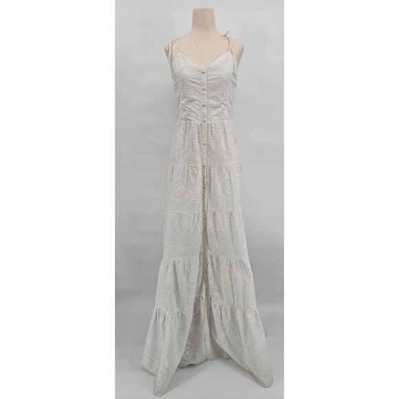 Alice + Olivia Dresses & Skirts - Alice + Olivia Women's Size 10 Shantella Embroidered Cotton Voile Maxi Dress NWT